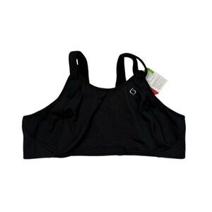 New Fiona Moving Comfort Sports Bra Womens 44C Black High Impact Athletic Sports